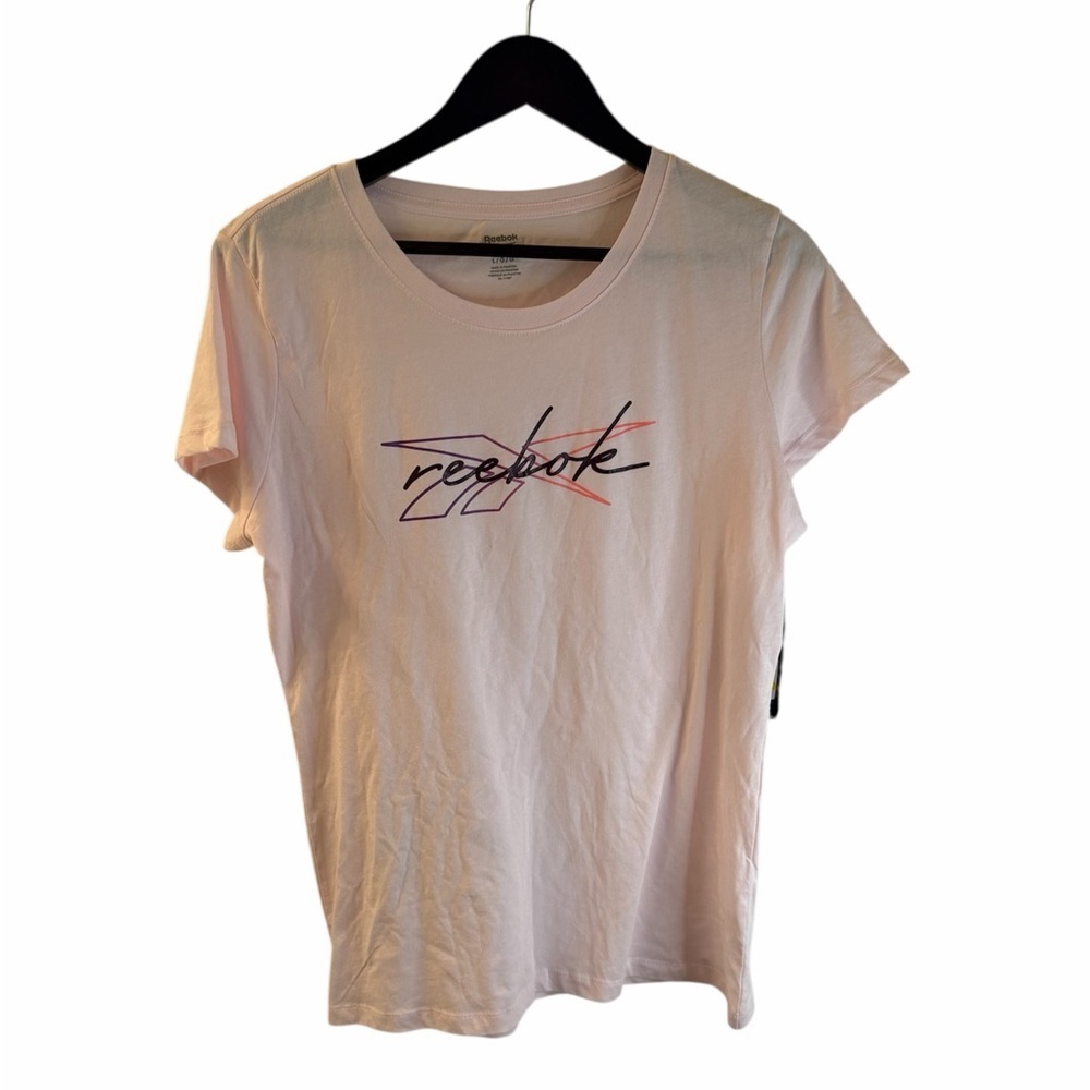 Reebok Women's Light Pink Logo Tee